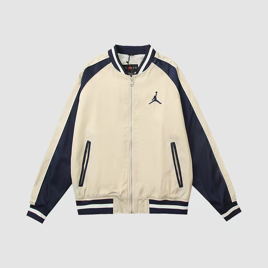 Jordan Remastered Jacket Cream Dark Blue