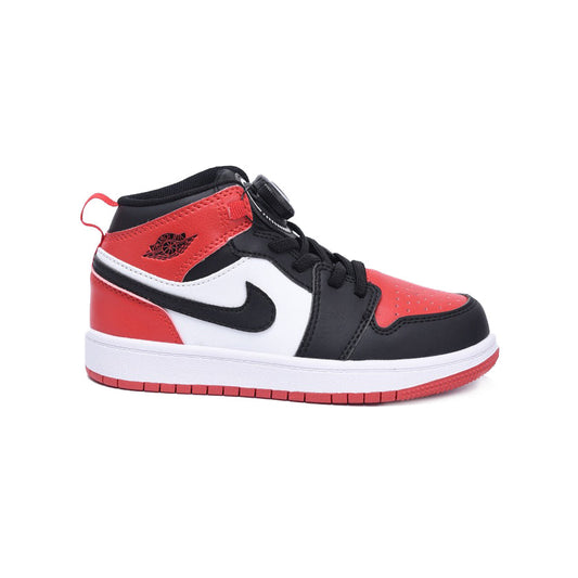 Nike Kids Jordan 1 High Bred Toe Red