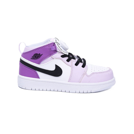 Nike Kids Jordan 1 Mid Barely Grape whit Boa