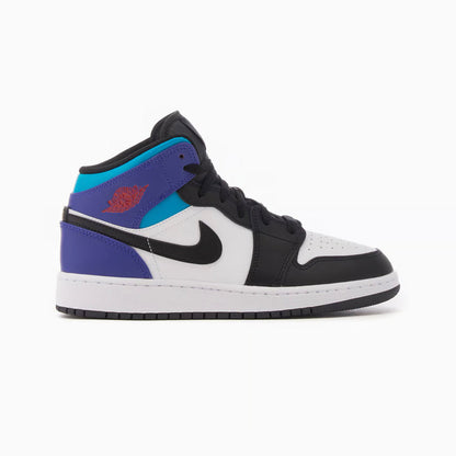 Nike Air Jordan 1 Mid Black Toe Grape