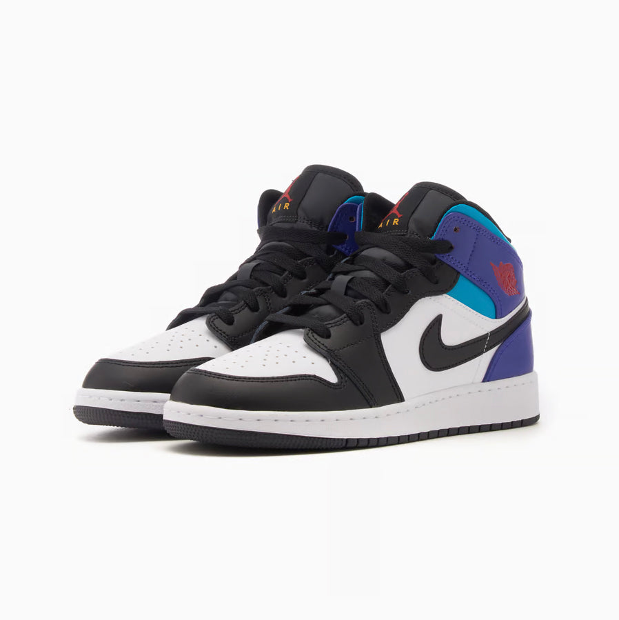 Nike Air Jordan 1 Mid Black Toe Grape