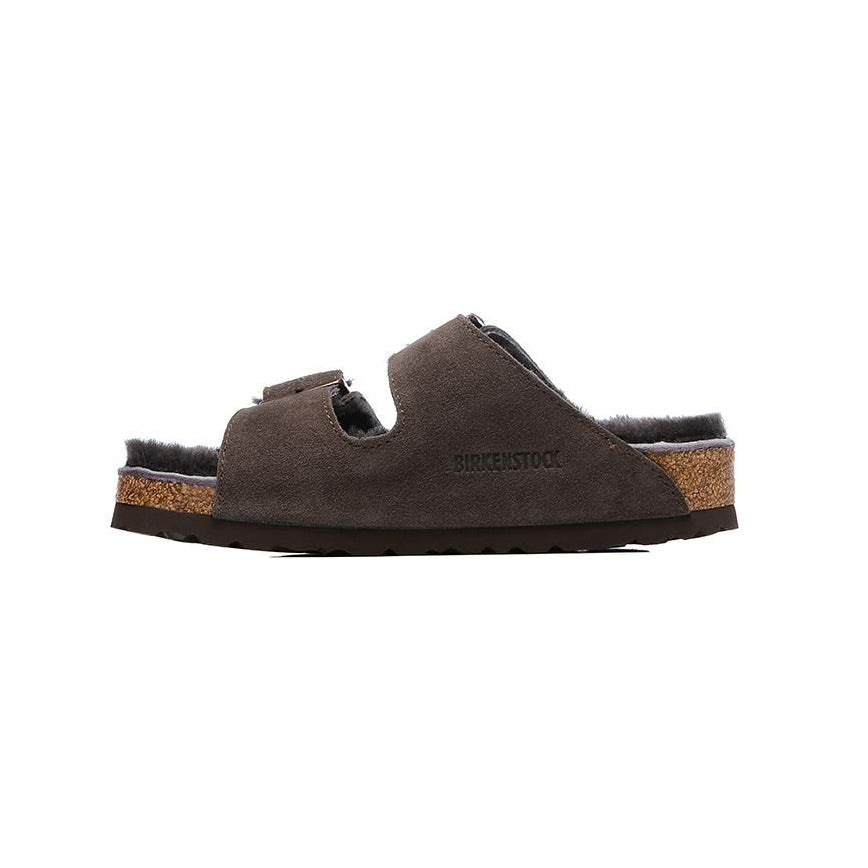 Birkenstock Arizona Shearling Dark Brown