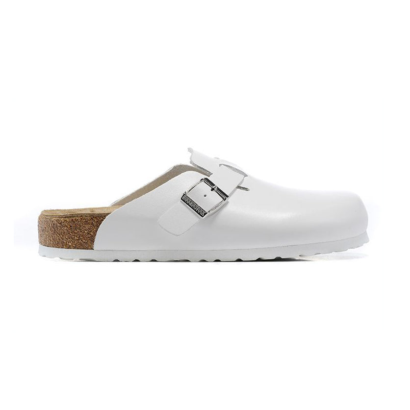 Birkenstock Boston Leather White