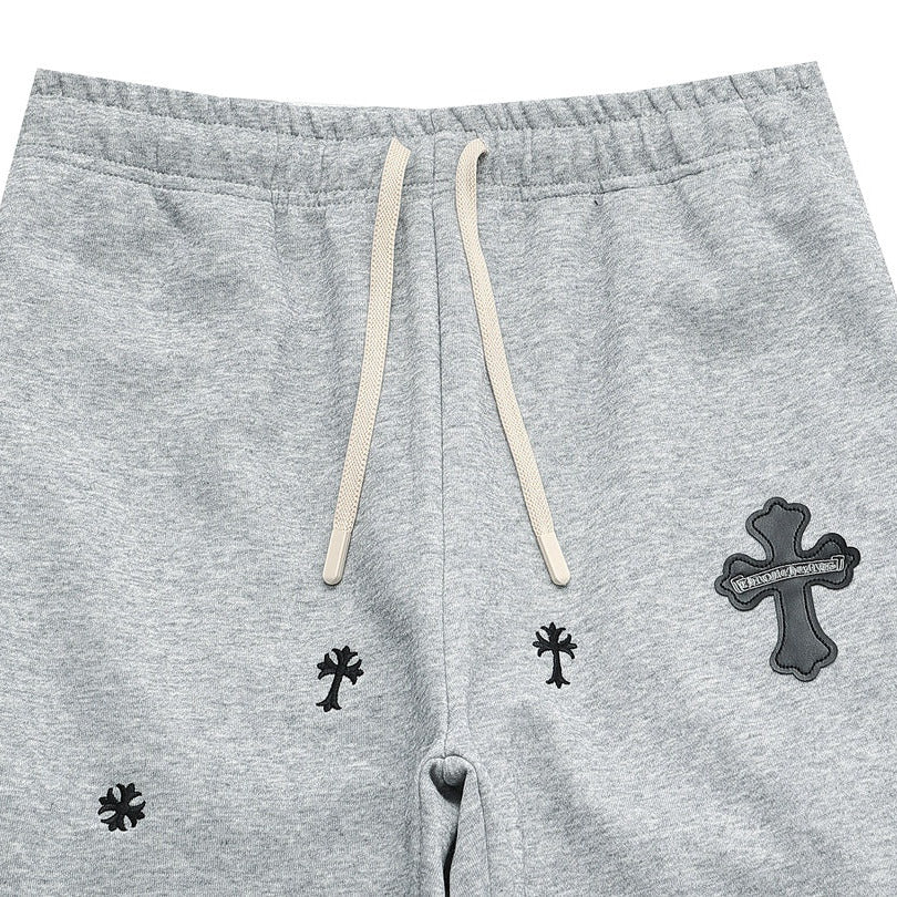 Chrome Hearts Pants Cotton Multicross Grey