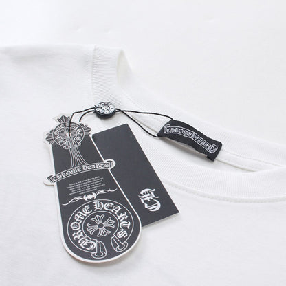 Chrome Hearts T-Shirt Horse Shoe Logo x Cross White