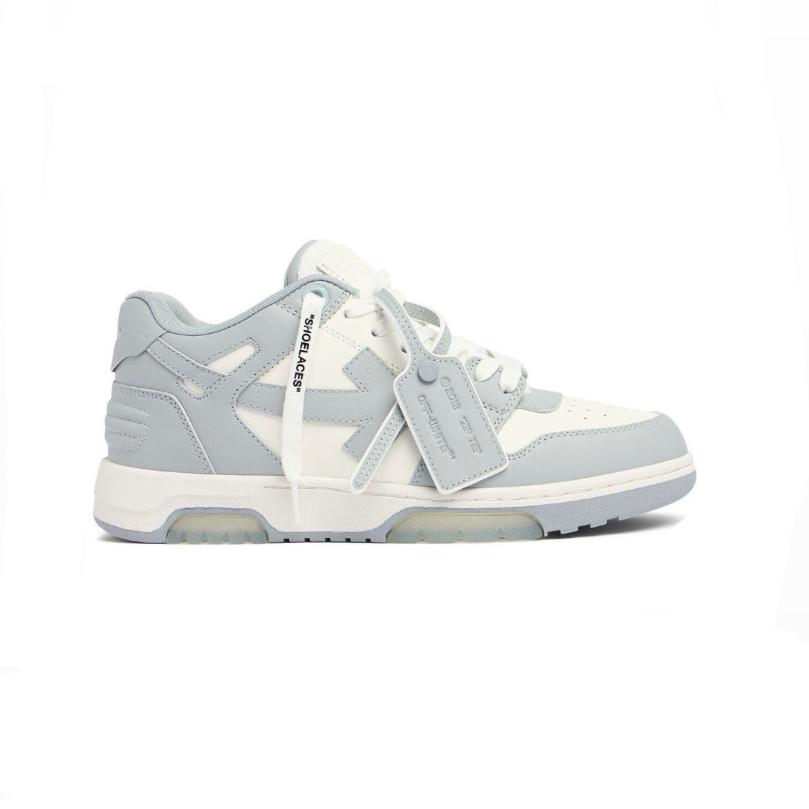 Off-White Out Of Office Leather White Light Grey