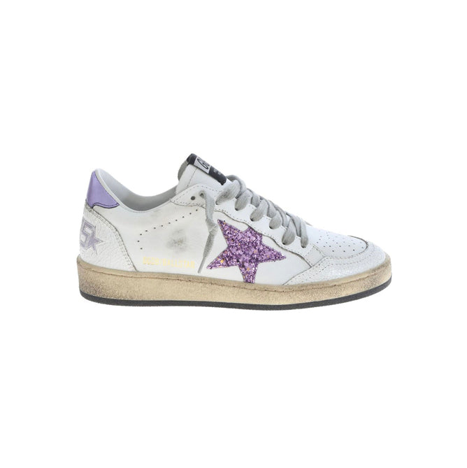 Golden Goose Ballstar Purple Glitter