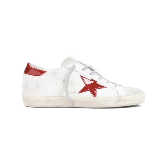 Golden Goose Superstar White Red Ice