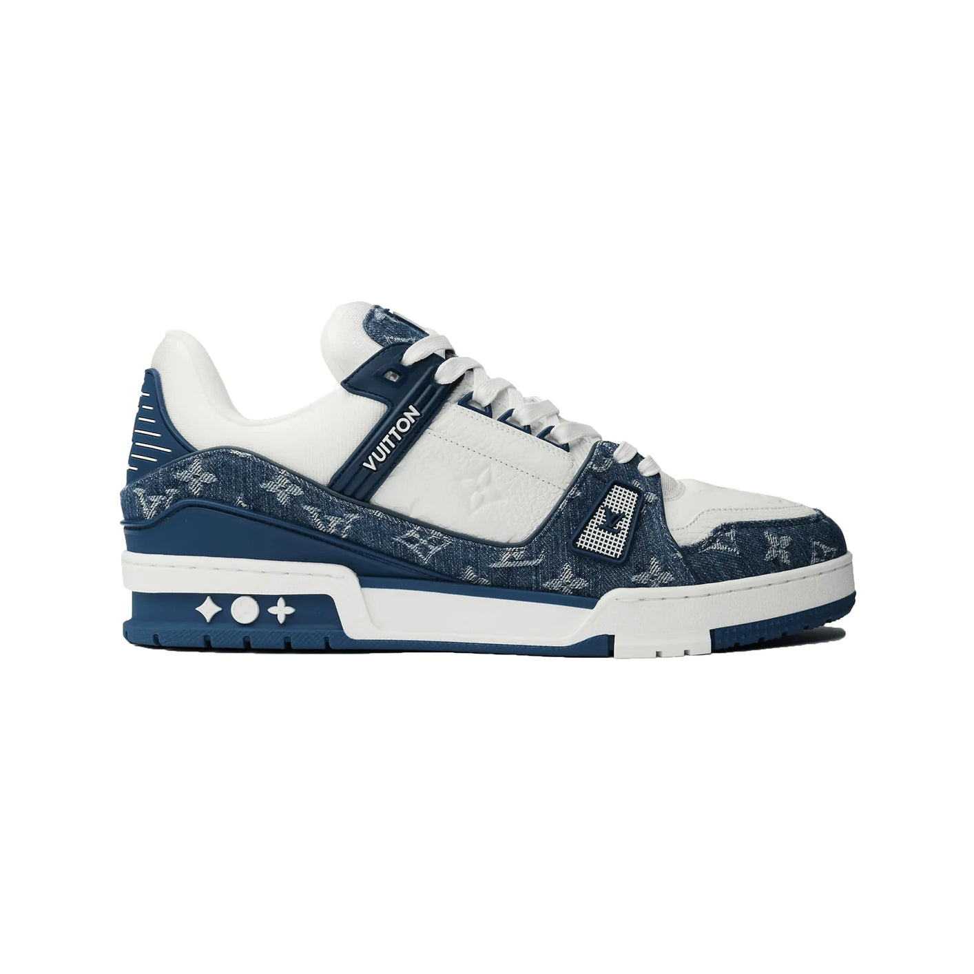 Louis Vuitton LV Trainer Monogram Denim White Blue