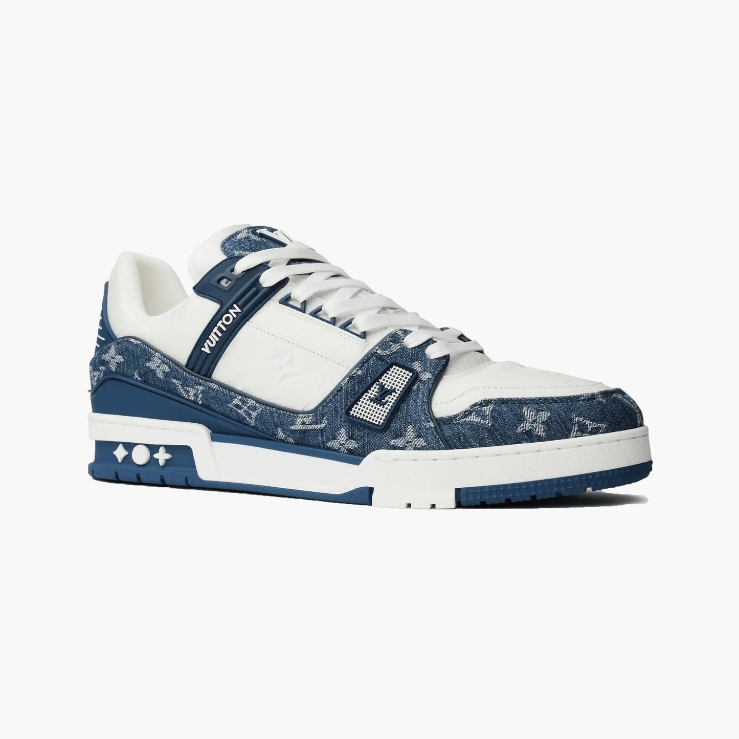 Louis Vuitton LV Trainer Monogram Denim White Blue