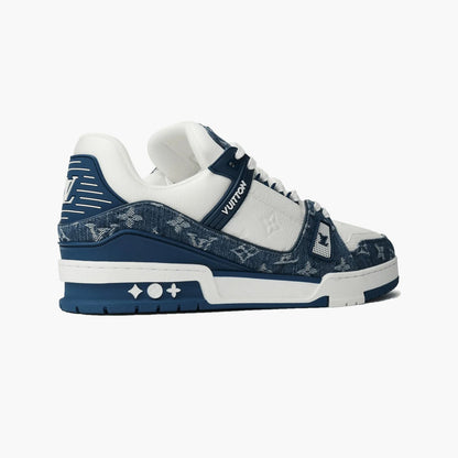 Louis Vuitton LV Trainer Monogram Denim White Blue