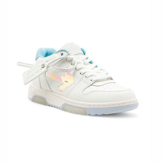 Off-White Out Of Office Leather White Iridescent Blue