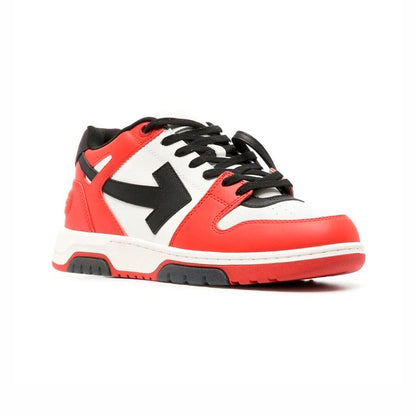 Off-White Out Of Office Leather White Red and Black