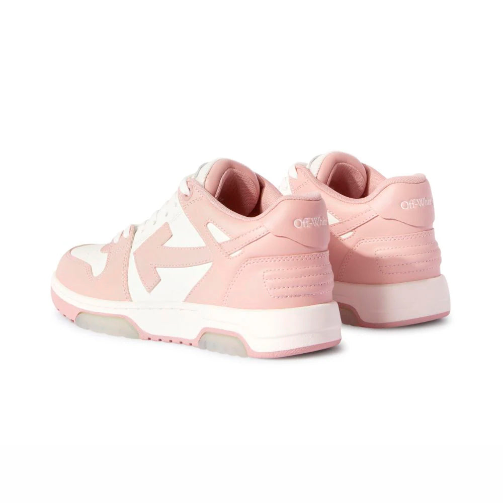 Off-White Out Of Office Smooth Leather Pink and White