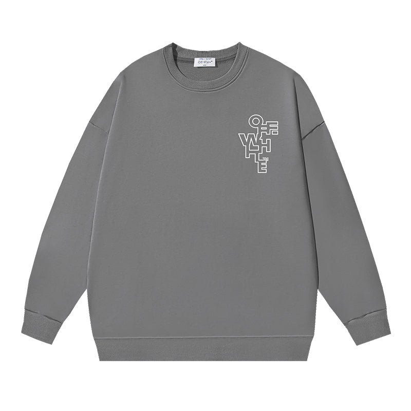 Off-White Sweatshirt Line Arrow print Grey