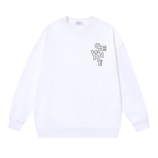 Off-White Sweatshirt Line Arrow print White