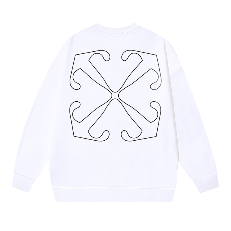 Off-White Sweatshirt Line Arrow print White