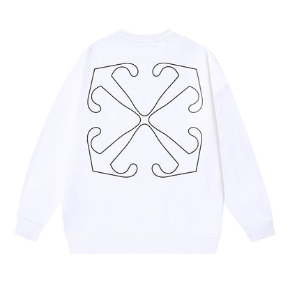 Off-White Sweatshirt Line Arrow print White