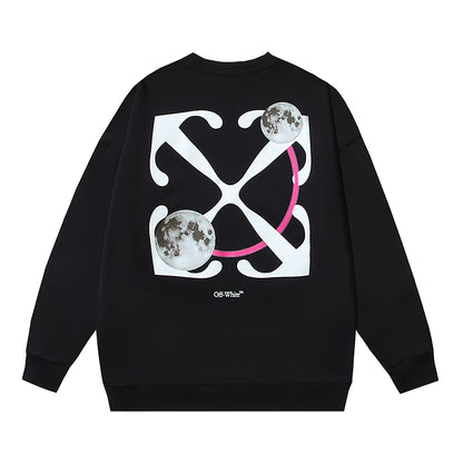 Off-White Sweatshirt Moon Arrow Black