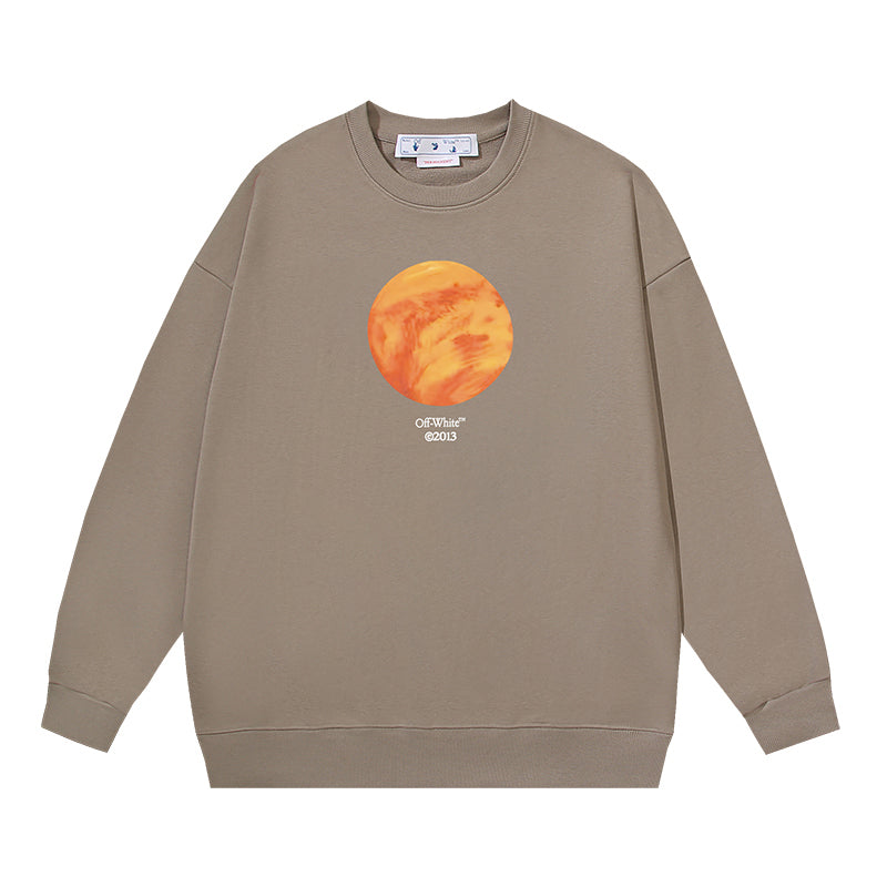 Off-White Sweatshirt Venus Print Cream