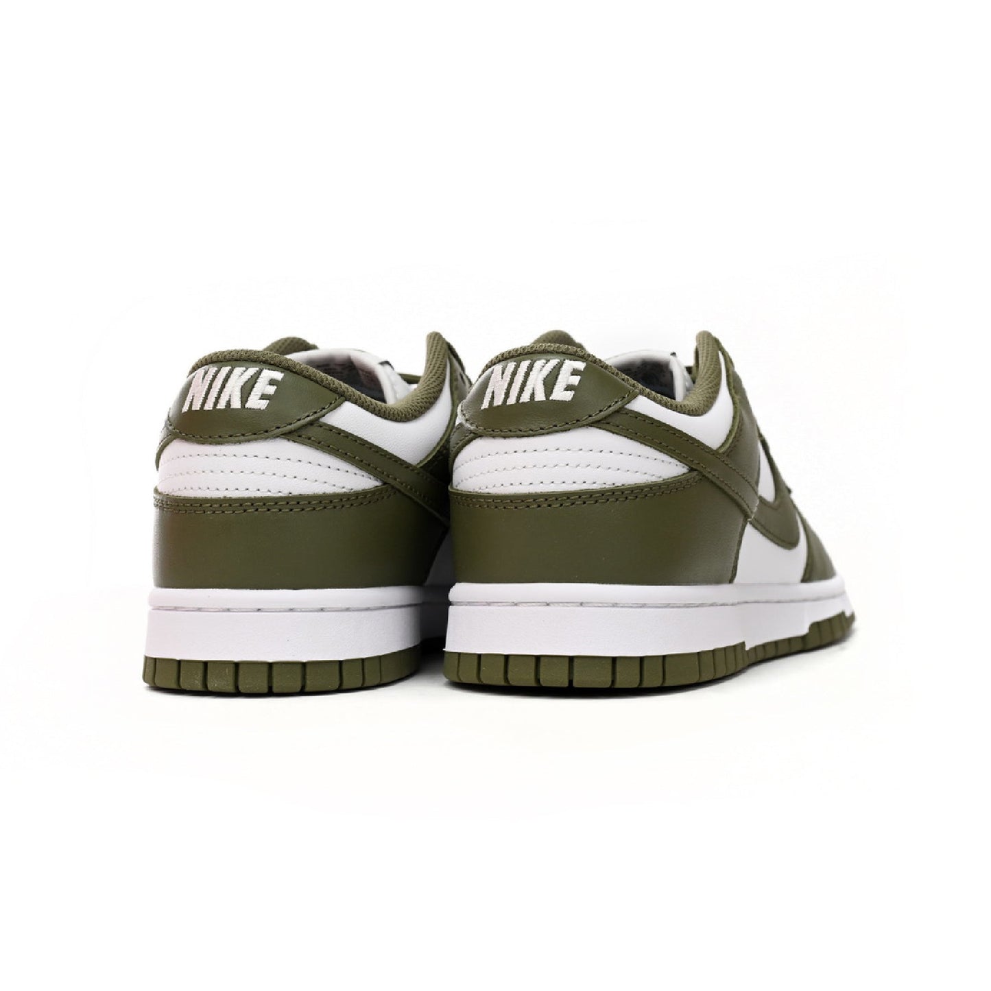 Nike Dunk Low White Scattered olive Green