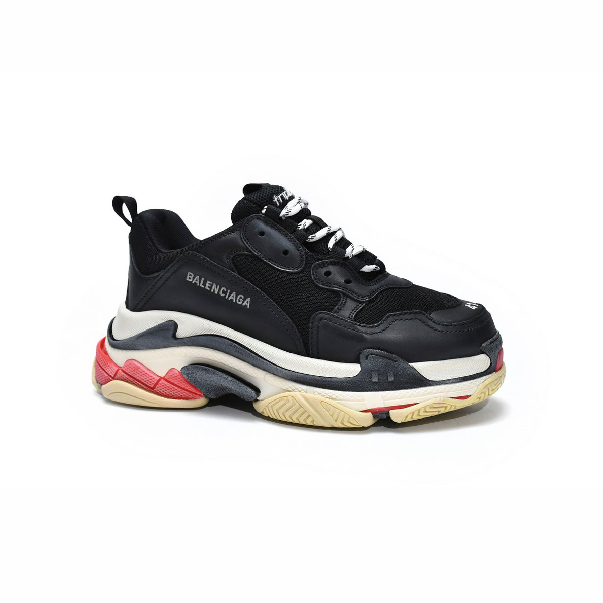 Balenciaga Triple S Black Red & White